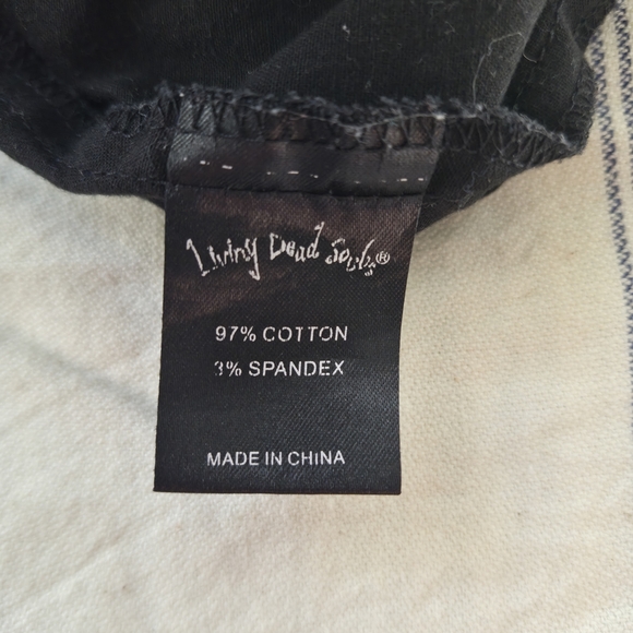 Black Polka Trim Sweetheart Romper with Anchor Embroidery - Picture 10 of 10